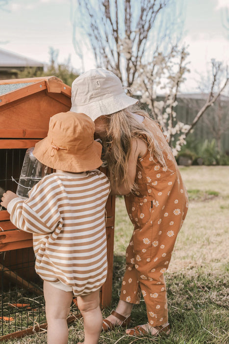 Cotton Sun Hat - Toffee | Kiin Baby