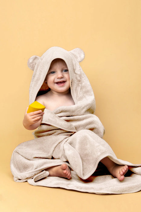 Hooded Towel - Ivory | Kiin Baby