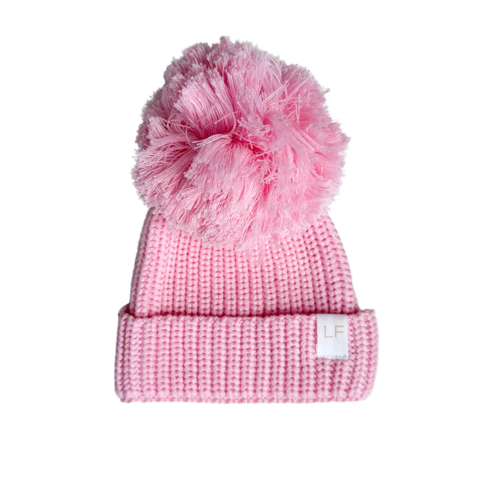 Knitted Pom Beanie |  Marshmellow