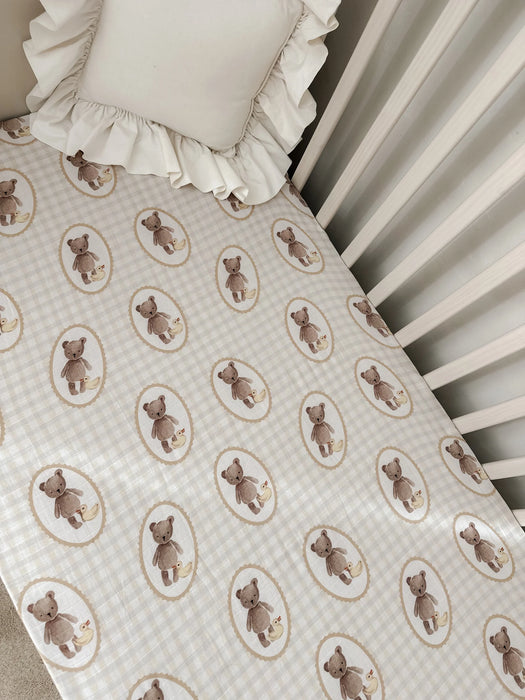 Ted & Duck Fitted Cot Sheet