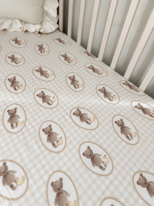 Ted & Duck Fitted Cot Sheet